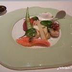 温冷とり合わせた前菜の盛り合わせ