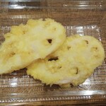 ディオ - れんこん天ぷら 2枚 (税抜)93円→56円 ※開封後 (2020.08.21)