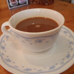 くつろぎ亭ひこべえ  - 食後のインスタントコーヒー