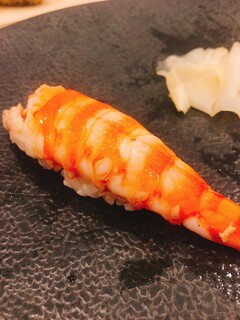 Funamachi Sushi Yamashita - 蒸しエビ