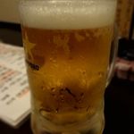 酒飯処 はぬけ - 生ビール（450円）