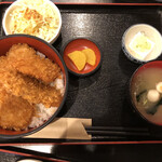 蒼屋 - ソースカツ丼セット　特製醤油　900円