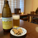 Soba Ai - ・ノンアルコールビール (新潟麦酒)とお通し