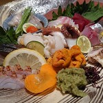 魚屋ひでぞう - 刺身盛り合わせ10種盛り