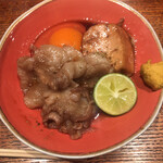 鳥茂 - 黒豚すき焼き