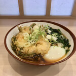 そばの神田 東一屋 - アサソバビンボー！　
      朝そば＋えびかき揚げ！　
