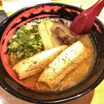 鳥取 鶏・とんこつラーメンつばさ - 焦がし醤油ラーメン