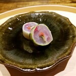 温石 - 「鯵の胡瓜巻き」