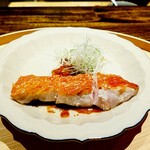 温石 - 「金目鯛の炭火焼き」もはや説明不要の凄い金目。