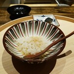 温石 - 「お焦げの鮑出汁かけ」　