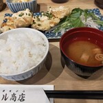 天ぷら酒場 上ル商店 - 本日の日替わり定食800円