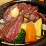 肉の美山 - がっつりステーキ 225g  1280円