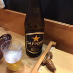 鶴寿司 - 瓶ビール