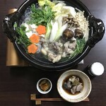 由布院市 - すっぽん鍋を作って