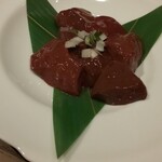 叙々苑 - レバー厚切塩焼(ごまだれ添え)