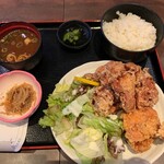 魚河岸の居酒屋 えびす大黒 - 鶏唐揚げ定食(ご飯大盛り)