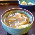 そば処 種村 - せいろ定食のそばの実雑炊（鴨肉入り）