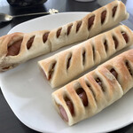 粉とクリーム - 食べやすい長さに切断