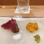 うを徳 - 藁炙り鰹＆紫海胆