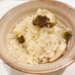 うを徳 - 蜀黍と鮑の炊き込みご飯