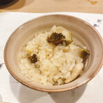 うを徳 - 蜀黍と鮑の炊き込みご飯