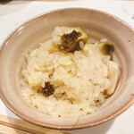 うを徳 - 蜀黍と鮑の炊き込みご飯