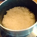 とんかつ MIDORIYA - 釜炊きご飯は艶々✨