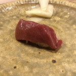 うを徳 - 塩釜本鮪中トロのにぎり