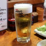やきとり 正や - 熟撰生ビール