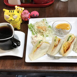 cafe まろん - モーニングAセット(サンドイッチ)  480円(税込)