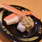 スシロー - 店内殻むき本ずわい蟹とかに味噌和え（３００円＋税）２０２０年８月