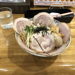 麺や なかじ - 煮干しまぜそば(小)+味玉+チャーシューミックス