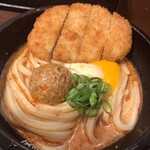 讃岐屋 - 冷やし坦々うどん　トンカツセット