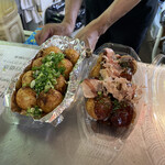 Takoyaki Teiou - ソースたこ焼きと、あんかけたこ焼き