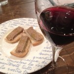 パルフィオーレ - 鶏レバーペーストには赤ワインやな〜♪