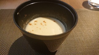 GRILL DINING 薪火 - 春キャベツの味噌風味ポタージュスープ
