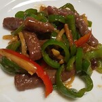 中国料理四季亭 - 牛肉とピーマンの炒め