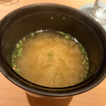 すし岩瀬 - 味噌汁