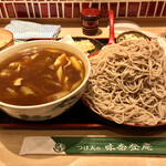 味奈登庵 - カレー南蛮そば　大盛り　別盛り＋いか天ぷら！