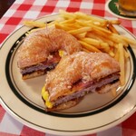 Byrd's Pizza & Ribs - Donut Burger