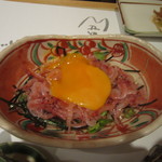 自家製粉そば 幸町 満留賀 - 桜海老のぶっかけ和えです