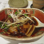 自家製粉そば 幸町 満留賀 - 蕎麦屋の牛スジ煮です