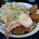 潮中華 KAZE - 【2012.06.　再訪∞】　KAZEの冷やし中華（ふつう）750円+野菜（無料）+メルマガ特典スーパーブー
