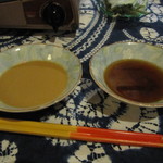 お食事処 ちゃんや～ - ゴマだれ＆シークァサー入りポン酢　（しゃぶしゃぶ用）