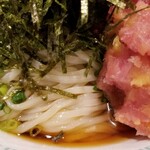 麺屋 六感堂 - とろたくのぶっかけ＋とろたく増し