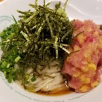 麺屋 六感堂 - とろたくのぶっかけ＋とろたく増し