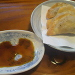 はなさき家 - Aランチの揚げ餃子