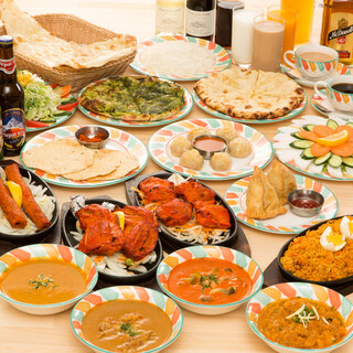 Great value 120 minute all-you-can-eat & all-you-can-drink course★