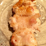 オオクサ - 熊野地鶏のすき身　せせりだけでなく他の部位からもすき取ったようです