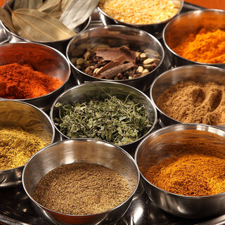 Over 40 types of spices imported from India